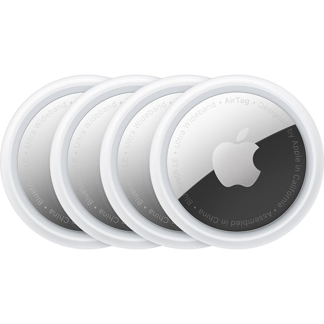 Apple AirTag - Etiqueta Bluetooth antipérdida para teléfono móvil, tableta (paquete de 4)